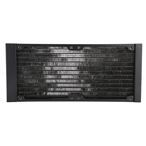 Jectse Wasserkühlung Computer Kühler,12 Rohre G1/4 Gewinde PC Wärmetauscher Wasserkühlung Kühlkörper,Wasserabscheider Wasserkühler Rohr für PC (240mm) von Jectse