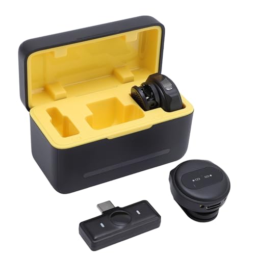 Jectse Wireless Lavalier -Mikrofon, 2,4 -g -Rausch -Stornierungs -Revers -Mikrofonsystem, Clip auf Dem Omnidirektional -Mikrofon, für Videoaufzeichnungen, Vlogging, Streaming von Jectse