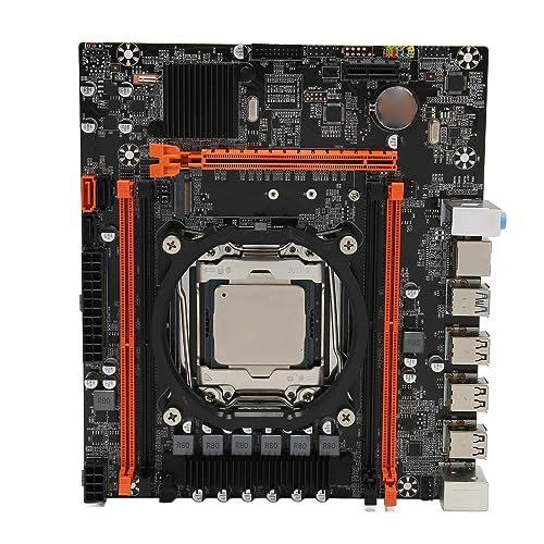 Jectse X99 DDR4-Motherboard, USB3.0-Schnittstelle, DDR4-Dual-Channel-Speicher, 6-Phasen-Stromversorgung, Einfach zu Montieren, Multi-Integration, für LGA2011 3-Pin-CPU E5 2670V3 von Jectse