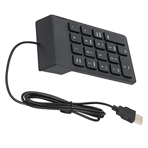 Jectse numerische Tastatur, 18 Tasten Nummernblock, tragbarer leiser Nummernblock, für Laptop, Desktop, Computer, PC, von Jectse