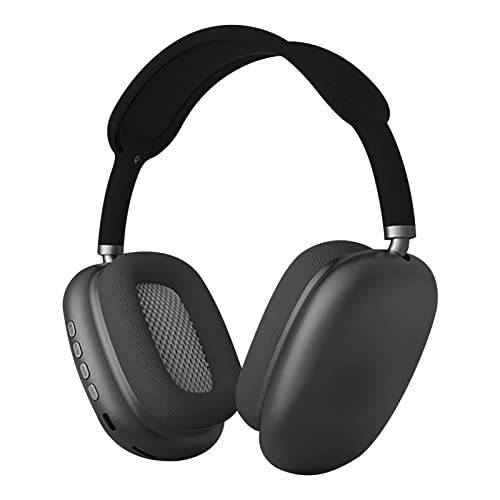 Kabellose Bluetooth-Kopfhörer, Noise Reduction Over Ear Gaming Headset mit Power Display, Lautstärkeregler, Clear Sound Heavy Bass Wireless Kopfhörer für Computer PC (Schwarz) von Jectse