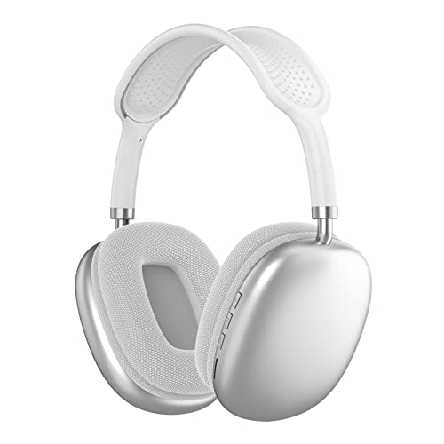Kabellose Bluetooth-Kopfhörer, Noise Reduction Over Ear Gaming Headset mit Power Display, Lautstärkeregler, Clear Sound Heavy Bass Wireless Kopfhörer für Computer PC (Weiss) von Jectse