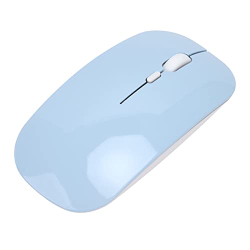 Kabellose Maus, 2,4 G Kabellose BT 5.0 Optische Bluetooth-Maus mit USB-Nano-Empfänger, 3 DPI-Stufen, Leise, Ultraflache, Klassische Computermaus für Notebook, PC, Laptop, Computer(Blau) von Jectse
