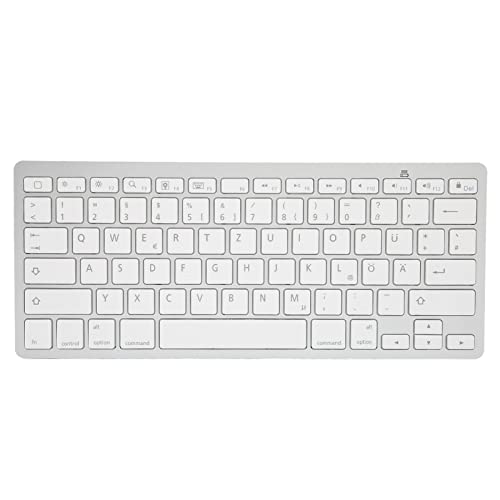 Kabellose Tastatur, Kabellose Deutsche Bluetooth Tastatur, Tragbare Ultradünne Universelle Silent Tastatur für das Heimbüro für IOS für Android für Windows von Jectse