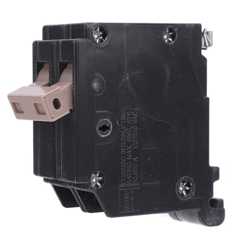 Leistungsschalter, 50 Ampere, 2-polig, 3/4 Zoll, Aufsteckbarer Leistungsschalter mit Geformtem Gehäuse, Kompatibel mit OEM-Lastzentren, KAIC 120/240 V, Thermisch-magnetischer von Jectse