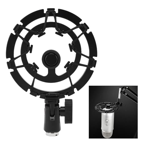 Mikrofonschockhalterung für Blaue, Aluminiumlegierung Anti -Vibrations -Mikrofonhalter, Suspension Schockmontage -Mikrofon -Clip -Ersatz für Blaue Mikrofone, Schwarz, Schwarz Mikrofonschockhalterung für Blaue, Aluminiumlegierung Anti -Vibrations -Mikrofonhalter, Suspension Schockmontage -Mikrofon -Clip -Ersatz für Blaue Mikrofone, Schwarz, Schwarz von Jectse