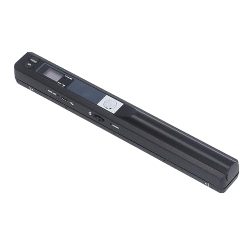 Mobiler Dokumentenscanner, PDF und JPG 900DPI 8,27 Zoll Tragbarer Scanner USB 2.0 mit CD für Bilder (Black) von Jectse