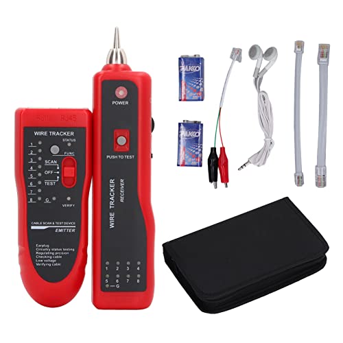 Netzwerkkabeltester, Multifunktionaler Ethernet-Kabelsucher POE-Kabeltester Professioneller Ethernet-Netzwerktester mit KopfhöRer FüR die Reparatur zu Hause Netzwerkkabeltester, Multifunktionaler Ethernet-Kabelsucher POE-Kabeltester Professioneller Ethernet-Netzwerktester mit KopfhöRer FüR die Reparatur zu Hause von Jectse