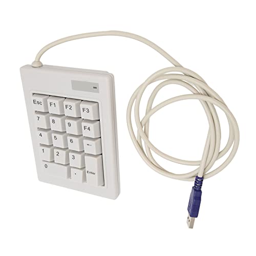 Numerische Tastatur, 18-Tasten-Kabel-USB-mechanischer Nummernblock, Linearer Aktionsschalter, ABS, Leise, Tragbare Finanzbuchhaltungstastatur für die Finanzbuchhaltung Im Büro von Jectse