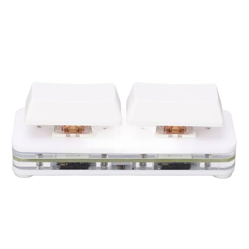 Jectse Programmierbare PC-Tastatur, Multifunktionaler Roter Schalter, Programmierbare OSU-Tastatur für Musik (White) von Jectse
