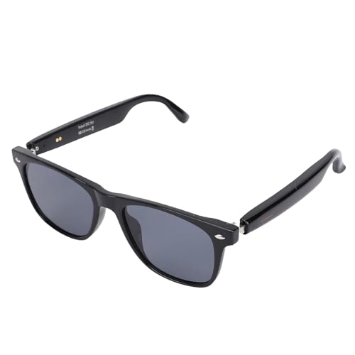 Jectse Smart AI -Übersetzerbrille, Bluetooth 5.4 Gleichzeitige Interpretationsbrille für Multisprachen, Audio -Sonnenbrille, die in Mikrofon (schwarzer Rahmen) von Jectse