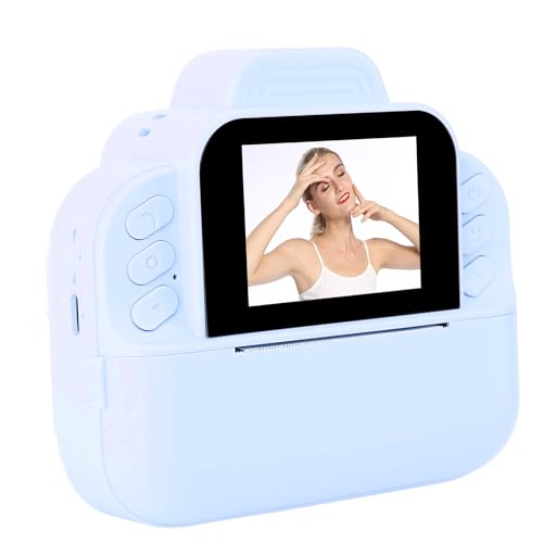 Sofortdruckkamera für Kinder, 48 MP 1080p HD Selfie Instant Kameras für Kleinkind, 2,4 -Zoll -Bildschirm Kompakt Tragbare Instantkamera mit Zeitverlust Mehrere Filter für Schüler (Blue) von Jectse