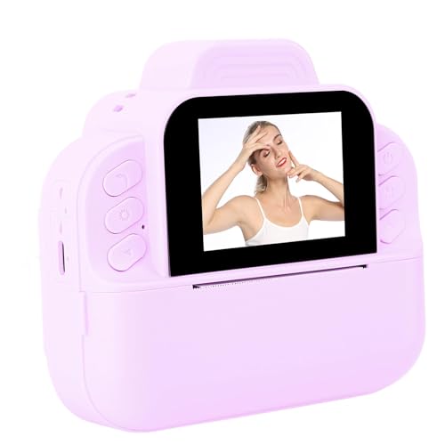Sofortdruckkamera für Kinder, 48 MP 1080p HD Selfie Instant Kameras für Kleinkind, 2,4 -Zoll -Bildschirm Kompakt Tragbare Instantkamera mit Zeitverlust Mehrere Filter für Schüler (Purple) von Jectse