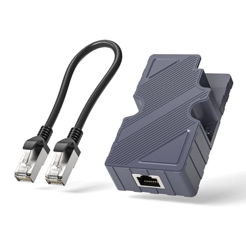 Dishy-Kabeladapter auf RJ45, für Starlink-Ethernet-Adapter-Kit auf Ethernet-Kabel für Starlink-Satellitenschüssel V2 auf RJ45, mit POE-Injektor T568B Pin 10/100/1000 von Jectse