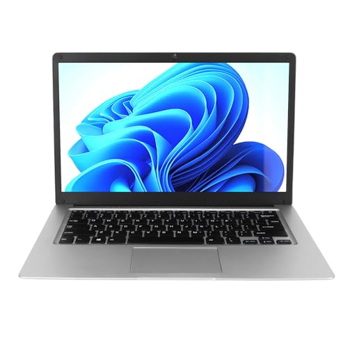 Tragbarer Laptop, 2 GB RAM, 32 GB SSD, Intelligenter Laptop, 14,1-Zoll-IPS-Multi-Interface-Bildschirm, 6000-mAh-Akku für Lernvideos (2+32G EU-Stecker AC 100 bis 240 V) von Jectse