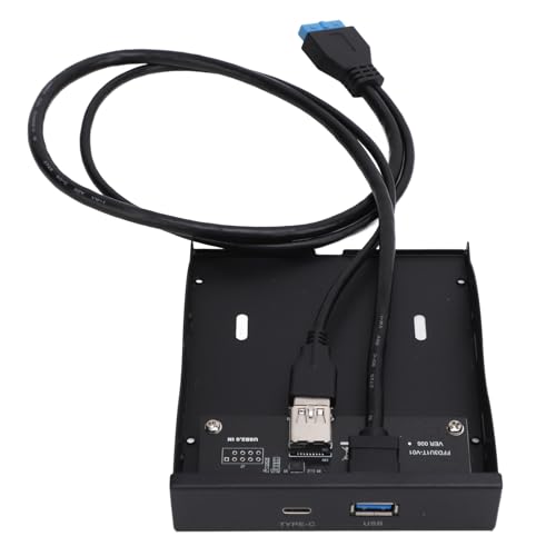 USB 3.0-Frontplatten-Hub, 5 Gbit/s Erweiterbares -Diskettenlaufwerk, Hochgeschwindigkeits-Portable für Desktops von Jectse