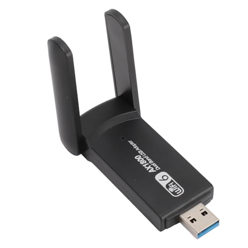 USB WiFi 6 Adapter, 2,4G 5G Dual Band USB 3.0 WiFi Dongle, 1800Mbps USB 3.0 WiFi Adapter für Desktop-PC, Wireless Netzwerk Adapter für Windows 10 11 von Jectse