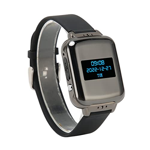Voice-Recorder-Uhr, Digitales Bluetooth-Armband mit Sprachaktivierter, MP3-Player-Recorder-Uhr mit Rauschunterdrückung und Schrittzähler, E-Book-Audiogerät (32 GB) von Jectse
