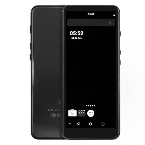 WLAN-MP4-Player mit Bluetooth, MP3-MP4-Musik-Player mit Lautsprecher, 5,0-Zoll-HD-Touchscreen, Verlustfreier HiFi-Digital-Audio-Player, 2050-mAh-Akku, für Android, Bis zu 128 GB von Jectse