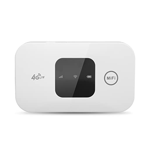 Jectse WLAN-Router, Tragbarer Mobiler 4G-LTE-WLAN-Router, Drahtloser Hotspot-Internetrouter mit SIM-Kartensteckplatz-Unterstützung B1 B3 B5 B7 B8 B20 B38 B40, 10 Geräte für die Reise nach von Jectse