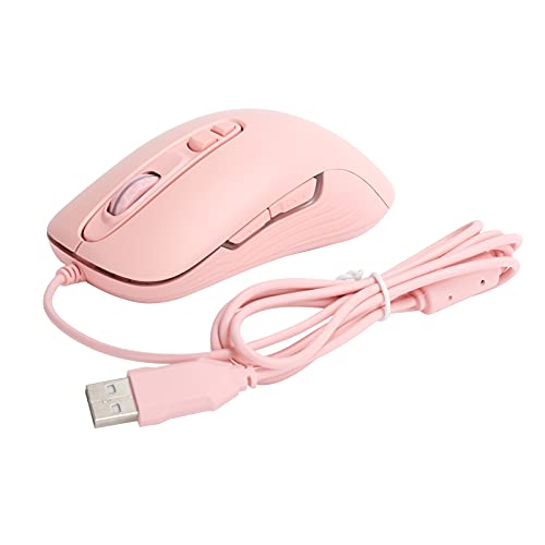 Wired Mouse Gaming Mouse 7-Tasten-Maus Einstellbare DPI-Maus RGB Light Mouse Computer Externes Gerät E-Sport Mouse Computerzubehör Stylish Mouse Elektronisches Produkt(Rosa) von Jectse
