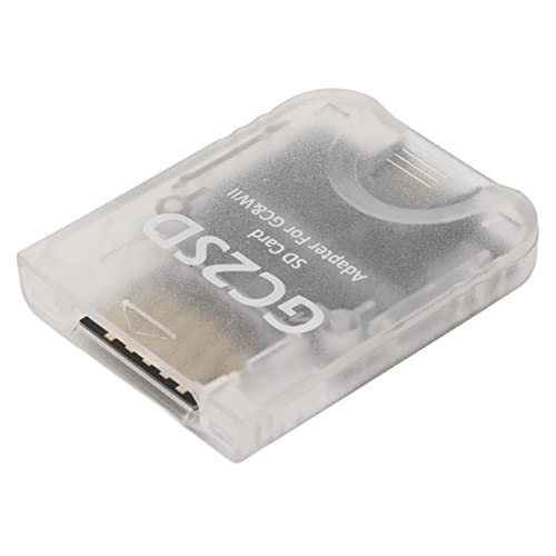 für Wii Micro-Speicherkartenadapter, GC2SD Micro-SD-Kartenadapter, Kartenleser für Wii für GC, Bis zu 512 GB Speicher Zum Speichern von Spielen, (Transparent) von Jectse