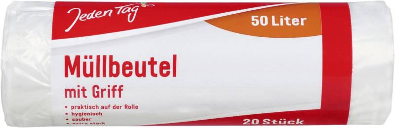 Jeden Tag Müllbeutel 50,0 l transparent von Jeden Tag