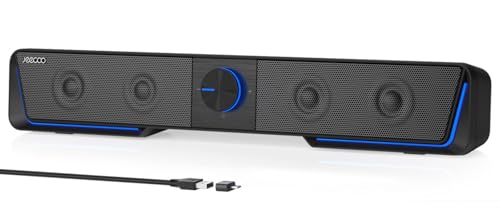 Jeecoo A40 PC Lautsprecher,Lautsprecher für Pc Tragbarer Computer Lautsprecher Schwarz 2.0 Pc Soundbar USB Betrieb und Bluetooth Modus für Smartphone und Mobile Geräte,PC Jeecoo A40 PC Lautsprecher,Lautsprecher für Pc Tragbarer Computer Lautsprecher Schwarz 2.0 Pc Soundbar USB Betrieb und Bluetooth Modus für Smartphone und Mobile Geräte,PC von Jeecoo