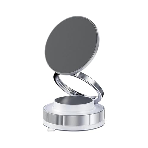 Jeeeun 360° Adjustable Vacuum Magnetic Phone Holder – Foldable Strong Vacuum Suction Magnetic Car Phone Stand, Compatible with Mobile (White) von Jeeeun