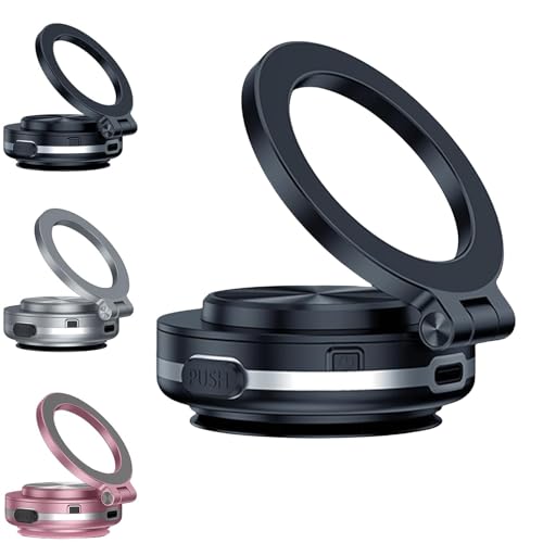 Jeeeun Nixiveofficia - Nixie Phone Holder, Nixiveofficial Magnetic Phone Holder, Nixie Maggrip Pro 360 2.0 Vacuum Suction Phone Mount for Car (Grip Pro 360 2.0*Black) von Jeeeun