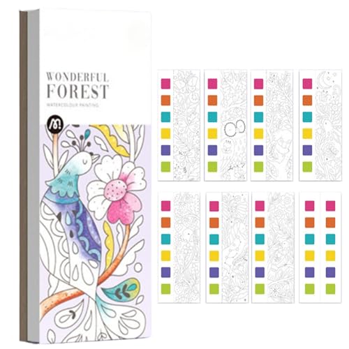 Mini Paint Pad, Typo Mini Paint Pad, Watercolor Paint Pad, Typo Mini Watercolor Paint Pad for Adults, Coloring Books (B) von Jeeeun