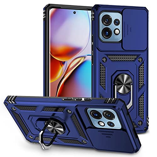 ESONG Handyhülle für Moto X40/X40 Pro/Motorola Edge 40 pro/Edge+ 2023 Ständer Hülle,[360 °Ring Drehung Halter/Kameraschutz,Militär Handy Stoßfeste handytasche Case Outdoor Schutzhülle Cover,Marine ESONG Handyhülle für Moto X40/X40 Pro/Motorola Edge 40 pro/Edge+ 2023 Ständer Hülle,[360 °Ring Drehung Halter/Kameraschutz,Militär Handy Stoßfeste handytasche Case Outdoor Schutzhülle Cover,Marine von Jeelar