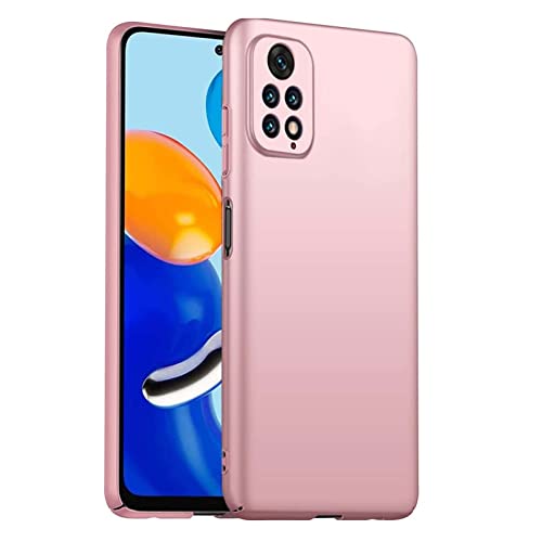 NEINEI Hülle für Xiaomi Redmi Note 11 Pro 4G/5G,Slim Ultra Dünn Outdoor Handyhülle,Matt PC Stoßfeste Kratzfeste Schutzhülle Case Cover,Rosa von Jeelar