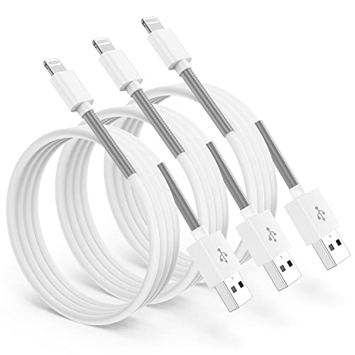 Jeenek 3M iPhone Ladekabel Original Lightning Kabel Langes Apple MFi zertifiziertes Schnellkabel USB auf Lightning Kabel 3 Meter kompatibel mit iPhone 13 Pro Max/12/11/SE/XS/XR/X/8/7/6S/6/SE/5 /ipad von Jeenek