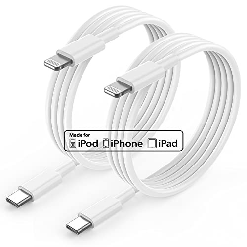 Jeenek USB C iPhone Ladekabel 3M, [MFi Certified] 2Pack iPhone Schnellladekabel, Lang USB Typ C auf Lightning Kabel, Schnellladung Kabel für iPhone 14 Pro Max/13 mini/12/11/XR/XS/X/SE/8 Plus, iPad von Jeenek