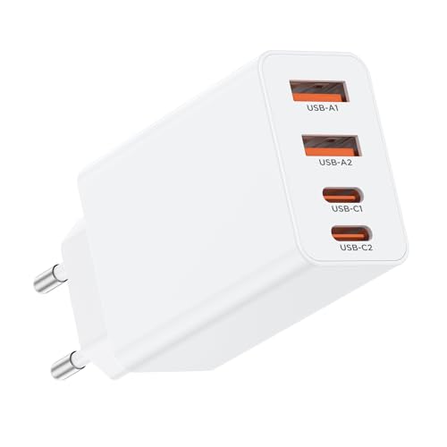 USB C Ladegerät, 4-Port USB Schnellladegerät, Typ C Netzteil, PD Power Adapter Stecker für iPhone 16 Pro Max/15 Plus/14/13 Mini,MacBook,Samsung Galaxy S25/S24 Ultra/S23/S22+,Tablet,Laptop,Handys USB C Ladegerät, 4-Port USB Schnellladegerät, Typ C Netzteil, PD Power Adapter Stecker für iPhone 16 Pro Max/15 Plus/14/13 Mini,MacBook,Samsung Galaxy S25/S24 Ultra/S23/S22+,Tablet,Laptop,Handys von Jeenek