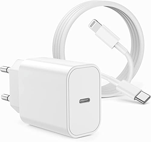 iPhone 14 13 Schnellladegerät [MFi zertifiziert], 20 W USB C Ladegerät mit iPhone Apple Original 2 m, Typ C Netzadapter für Apple iPhone 14 Plus/13 Pro Max/12 Mini/11 Pro/XR/XS/SE/8/7/6S/iPad von Jeenek