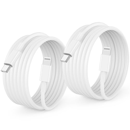 iPhone USB C Kabel, 2 m, [MFI zertifiziert] 2 Pack iPhone 14 13 USB C auf Lightning Kabel, Typ C Kabel, Ladegerät iPhone Schnellkabel für Apple iPhone 14 Plus/14 Pro/13 Pro Max/13/12 Mini/11 Pro/iPad von Jeenek