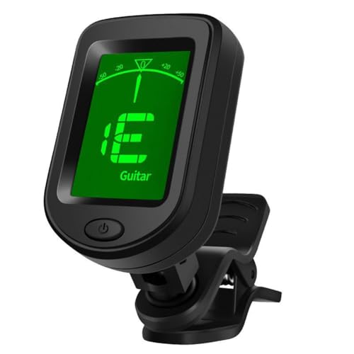 Jeenuuder Universal-Stimmgerät für Gitarre, Ukulele, Bass, Violine, 12 Töne, Elektronisches Stimmgerät, Tuner, Musikinstrumentenzubehör Jeenuuder Universal-Stimmgerät für Gitarre, Ukulele, Bass, Violine, 12 Töne, Elektronisches Stimmgerät, Tuner, Musikinstrumentenzubehör von Jeenuuder