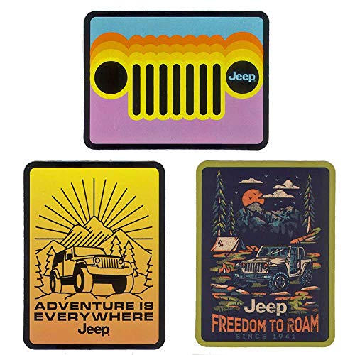 Jeep-Logo-Aufkleber – Freedom to Roam, Adventure is Everywhere, Retromatic Grill lizenziert und authentisch ... Jeep-Logo-Aufkleber – Freedom to Roam, Adventure is Everywhere, Retromatic Grill lizenziert und authentisch ... von Jeep