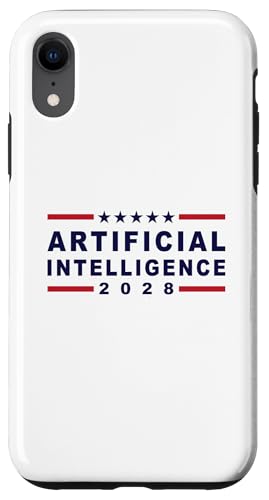 Abstimmung Künstliche Intelligenz 2028 Lustige Wahl Humor KI Hülle für iPhone XR von Jeff Hobrath