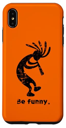 Be Funny Dancing Kokopelli Southwestern Used-Design Hülle für iPhone XS Max von Jeff Hobrath