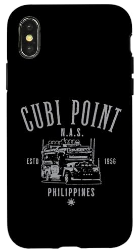Cubi Point Philippines Estd 1956, Design im Vintage-Stil Hülle für iPhone X/XS von Jeff Hobrath
