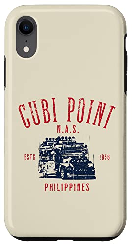 Cubi Point Philippines Estd 1956 Design im Used-Look Hülle für iPhone XR von Jeff Hobrath