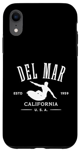 Del Mar California Surfdesign Hülle für iPhone XR von Jeff Hobrath