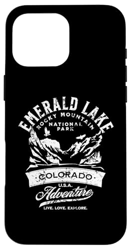 Emerald Lake Rocky Mountain Nationalpark im Used-Look Hülle für iPhone 16 Pro Max von Jeff Hobrath