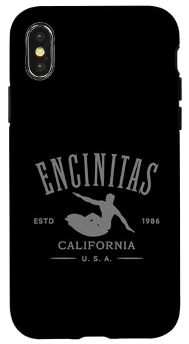 Encinitas California Surfdesign Hülle für iPhone X/XS von Jeff Hobrath