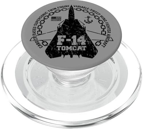 F-14 Tomcat Fighter Jet Militärflugzeug Distressed Design PopSockets PopGrip für MagSafe F-14 Tomcat Fighter Jet Militärflugzeug Distressed Design PopSockets PopGrip für MagSafe von Jeff Hobrath