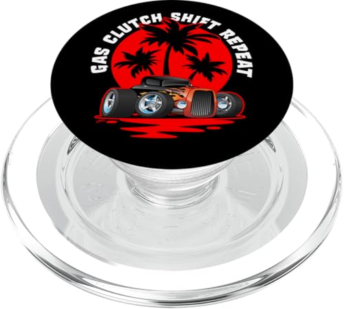 Gas-Kupplungs-Schaltwiederholung, lustiges klassisches Auto-Cartoon-Design PopSockets PopGrip für MagSafe Gas-Kupplungs-Schaltwiederholung, lustiges klassisches Auto-Cartoon-Design PopSockets PopGrip für MagSafe von Jeff Hobrath
