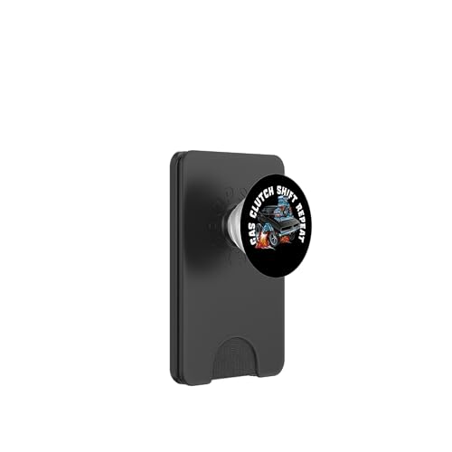 Gas-Kupplungs-Schaltwiederholung, lustiges klassisches Auto-Cartoon-Design PopSockets PopWallet für MagSafe Gas-Kupplungs-Schaltwiederholung, lustiges klassisches Auto-Cartoon-Design PopSockets PopWallet für MagSafe von Jeff Hobrath